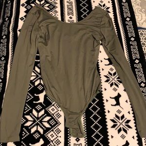Olive body suit